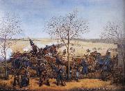 Samuel J.Reader The Battle of the Blue October 22.1864 Spain oil painting artist